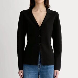 Everlane Knit Blazer in Black